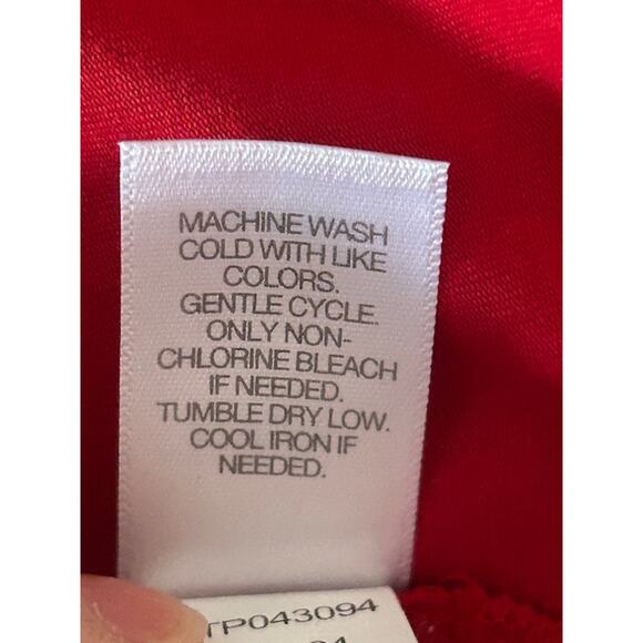 J.Jill Pure Jill Perfect Red Stretch Cotton Crew Neck Long Sleeve Tee 1X NWT - Picture 6 of 7